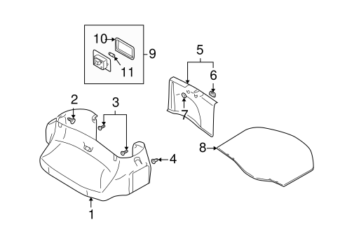 Eclipse INTERIOR TRIM - REAR BODY