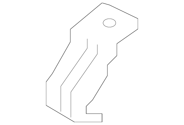 86635-1W220 LOWER BRACKET, LEFT