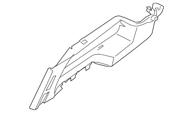 84940-7S000 Деталь UPPER TRIM PANEL, RIGHT