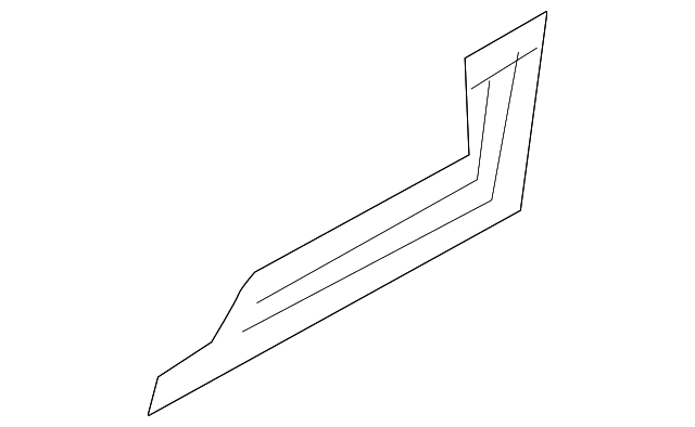 8S7-809-383 Деталь LOWER PANEL, LEFT