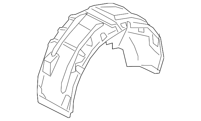 8S0-810-171-A Деталь WHEELHOUSE LINER, LEFT