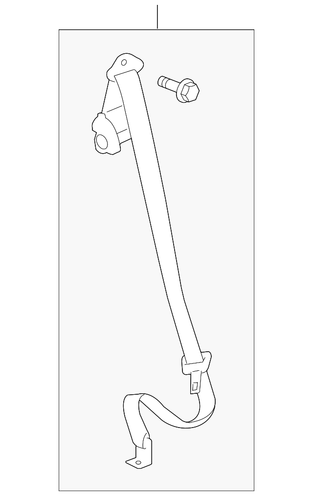 19301094 Деталь OUTER BELT ASSY, RIGHT
