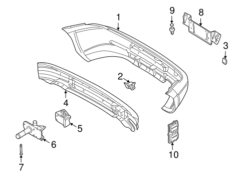 Z3 BUMPER & COMPONENTS - REAR