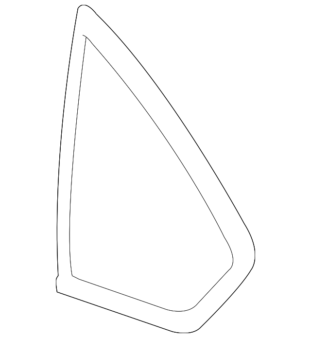 19207231 Деталь QTR GLASS, RIGHT