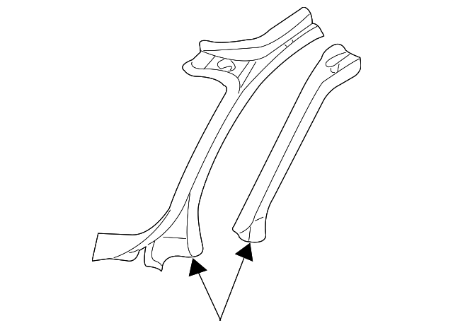 10420580 Деталь W'SHIELD PILLAR, LEFT