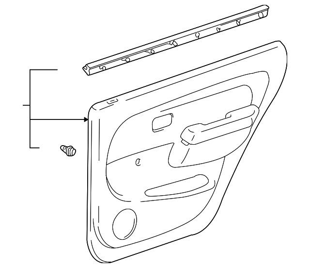 67640-35540-B0 Деталь TRIM PANEL ASSY, LEFT