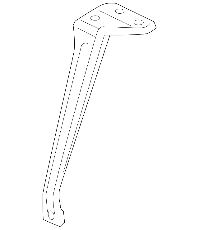 AL3Z-8124-A Деталь GRILLE BRACKET, RIGHT