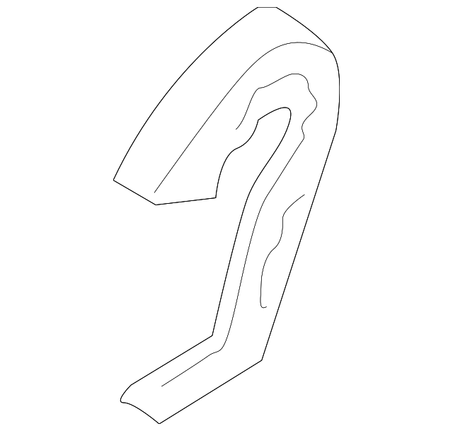 88237-2E500-J9 Деталь INNER COVER, RIGHT