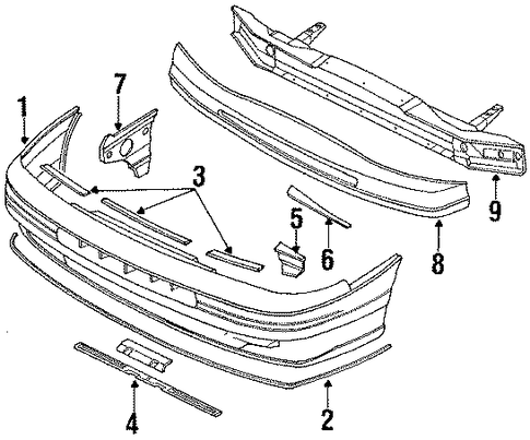 Legacy BUMPER & COMPONENTS - FRONT