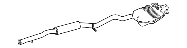 2224907020 MUFFLER & PIPE, LEFT