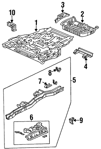 Oasis REAR FLOOR & RAILS