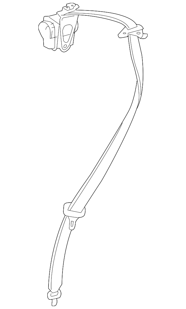73510-60100-C0 CENTER SEAT BELT