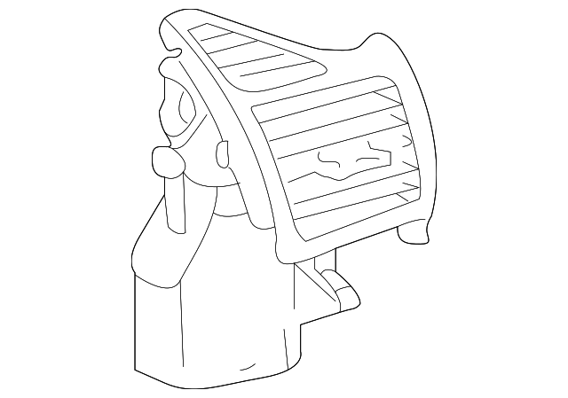 203-830-12-54-7225 Деталь DEFROSTER GRILLE, RIGHT