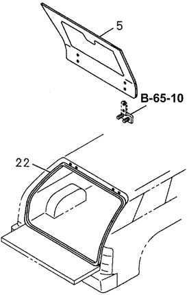 BODY / AIR CONDITIONING/REAR WINDSHIELD for 1995 Honda PASSPORT #1