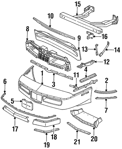 Corvette BUMPER & COMPONENTS - FRONT
