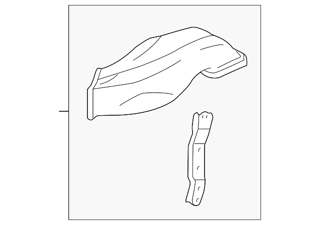 87212-60270 Деталь LOWER DUCT