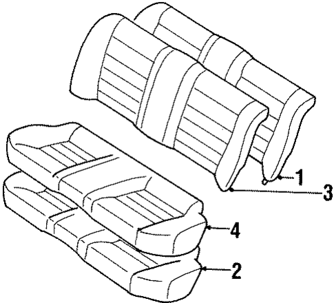 Corolla REAR SEAT COMPONENTS 2