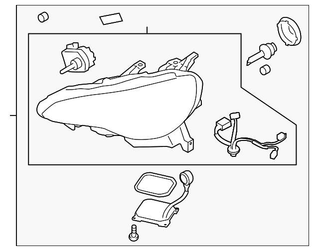 SU003-05150 Деталь HEADLAMP ASSY, LEFT