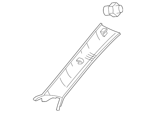 62212-53051-A2 WNDSHLD PLR TRIM, LEFT