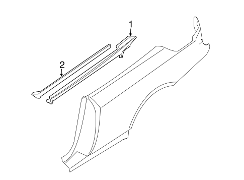 M3 EXTERIOR TRIM - QUARTER PANEL 2