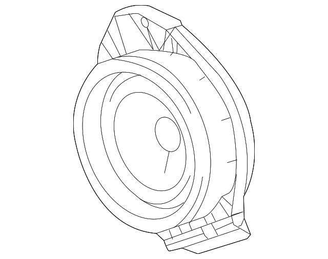 23260861 Деталь REAR DR SPEAKER, LEFT