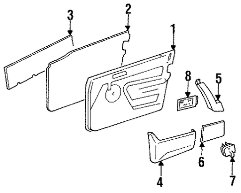 190D FRONT DOOR TRIM