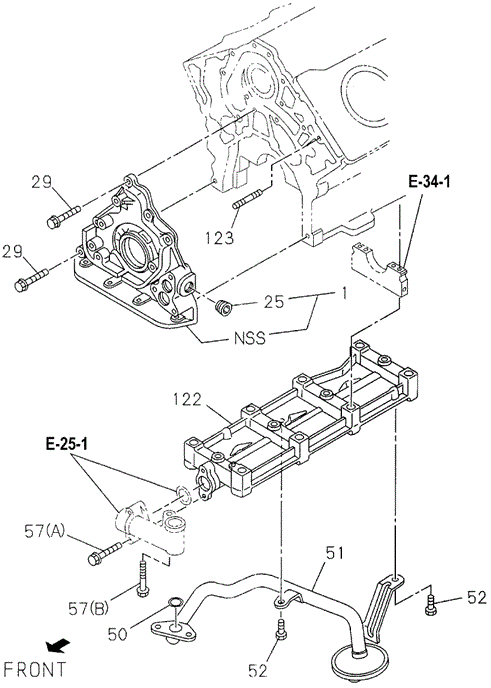 ENGINE/OIL PUMP - OIL STRAINER for 1997 Honda PASSPORT #1