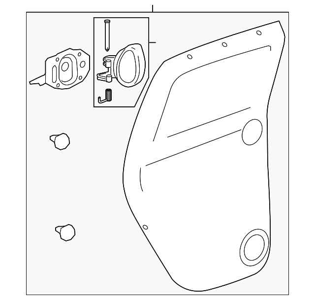 25796176 Деталь DOOR TRIM PANEL, RIGHT