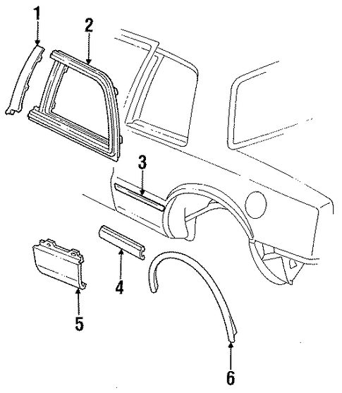 Riviera EXTERIOR TRIM - QUARTER PANEL