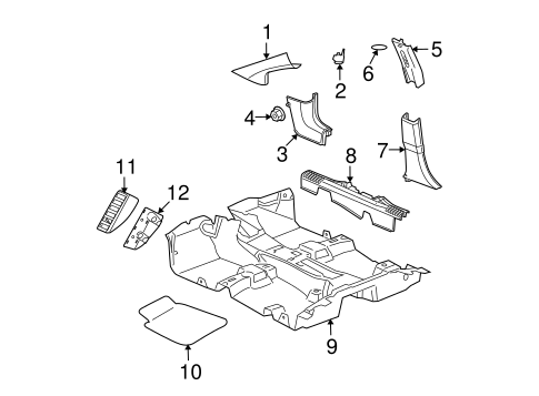 Caliber INTERIOR TRIM - PILLARS