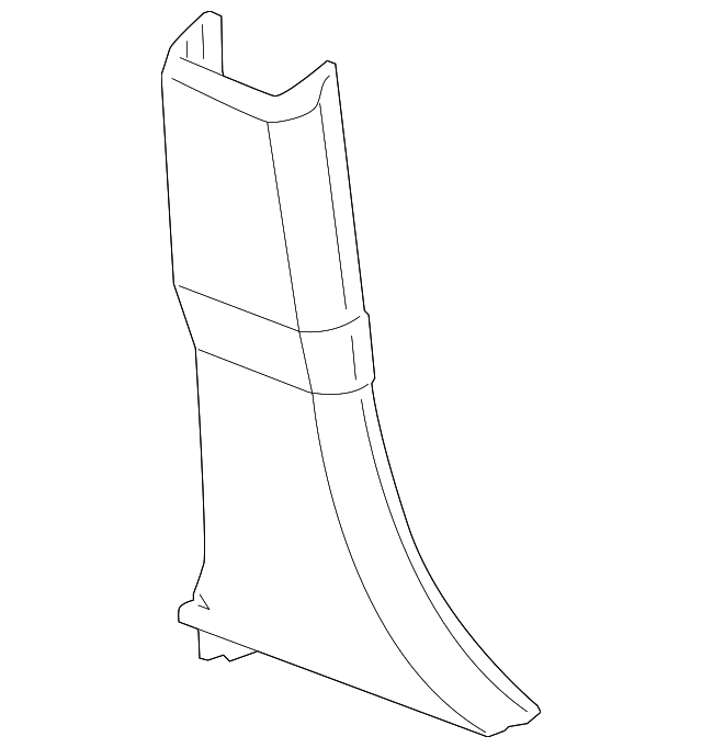 YD83DKAAG Деталь LWR CTR PLR TRIM, LEFT