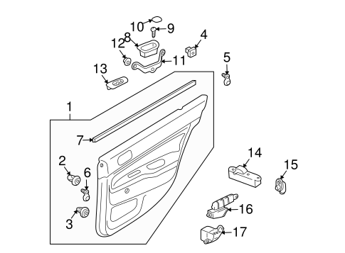 Lancer INTERIOR TRIM - REAR DOOR