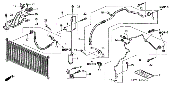 INSIGHT A / C HOSES - PIPES