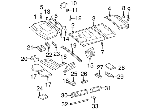 Sprinter 2500 INTERIOR TRIM - ROOF