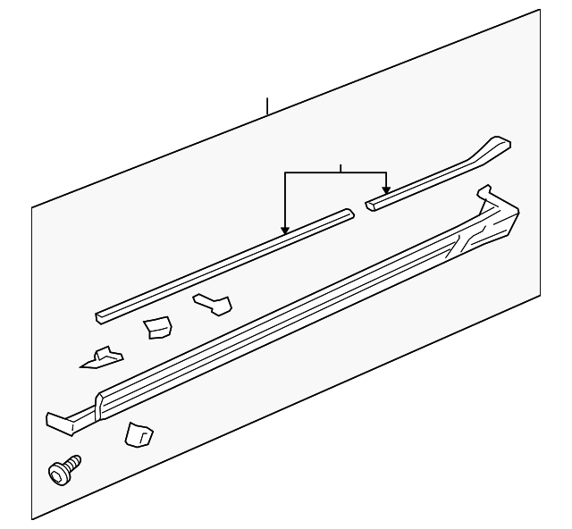 15817834 Деталь ROCKER MOLDING, LEFT