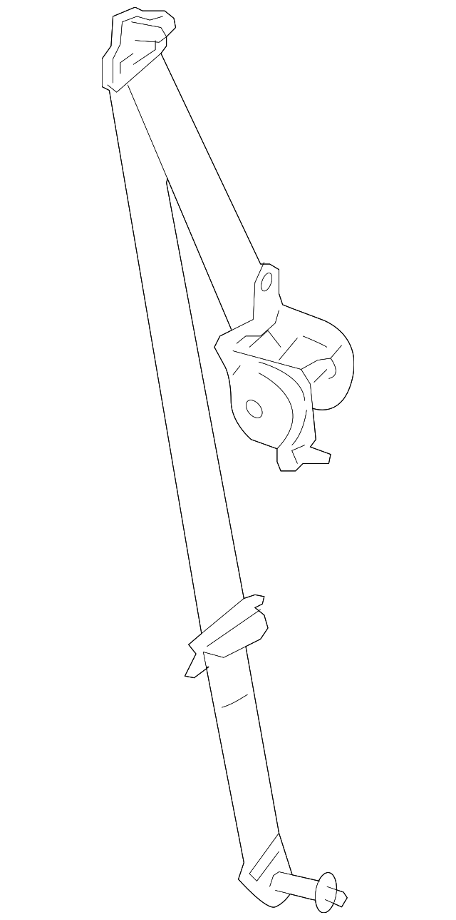 88845ZW08B Деталь BELT & RETRACTOR, LEFT