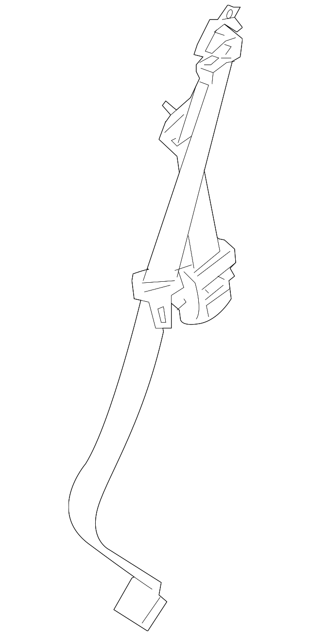 88844ZW08B Деталь BELT & RETRACTOR, RIGHT