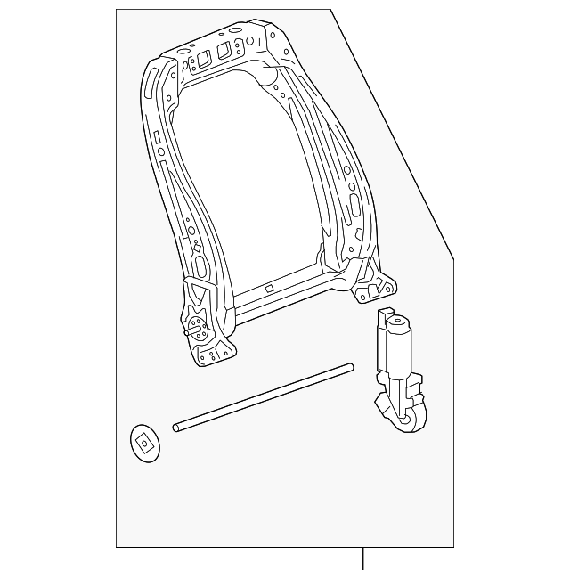 13578620 Деталь SEAT BACK FRAME