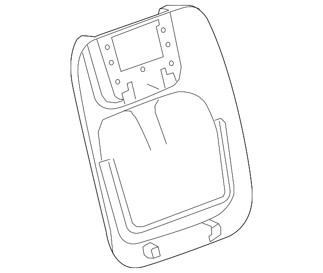 90905681 Деталь SEAT BACK PANEL