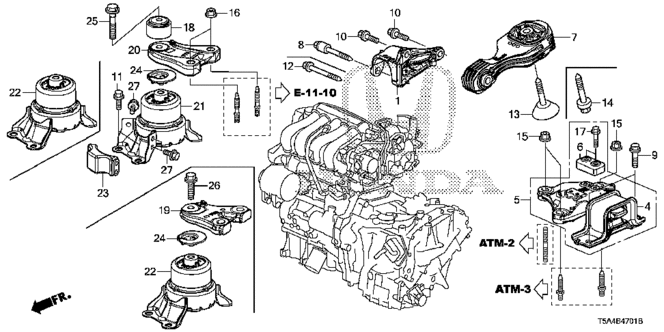 FIT ENGINE MOUNT (AT)