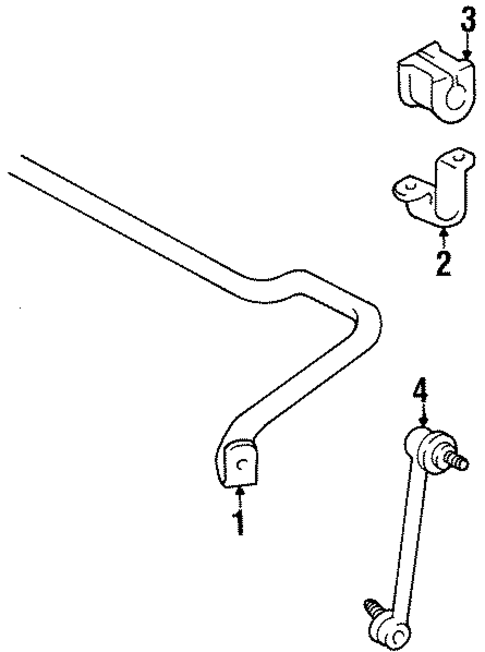 Previa STABILIZER BAR & COMPONENTS