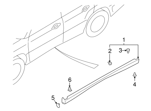 Forester EXTERIOR TRIM - PILLARS