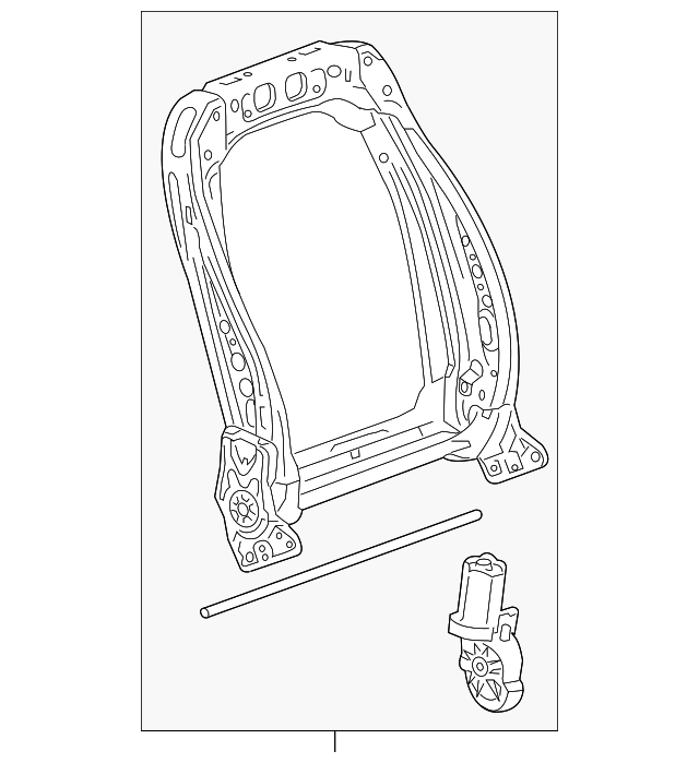 13503302 Деталь SEAT BACK FRAME