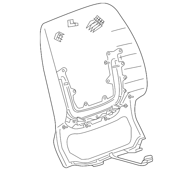 23444921 Деталь SEAT BACK PANEL