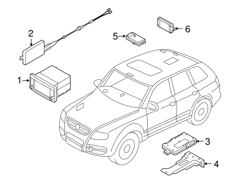 Touareg NAVIGATION SYSTEM COMPONENTS