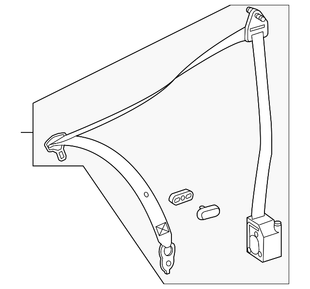 171-860-01-85-9C94 Деталь SEAT BELT ASSY, LEFT