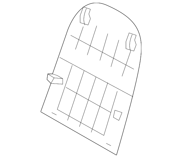 88392-1R000-9Y Деталь SEAT BACK PANEL