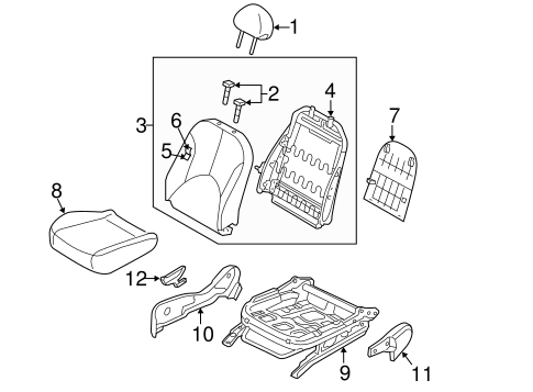Accent FRONT SEAT COMPONENTS 2