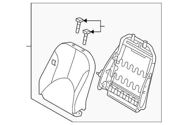88400-1R390-N2D Деталь SEAT BACK ASSY