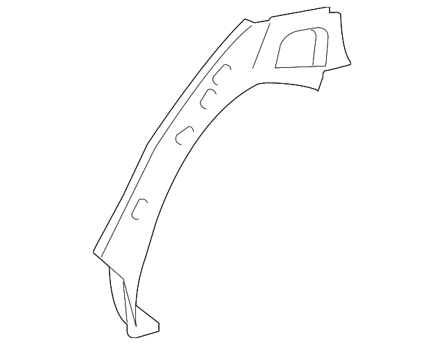 61631-33080 Деталь OUTER WHEELHOUSE, RIGHT